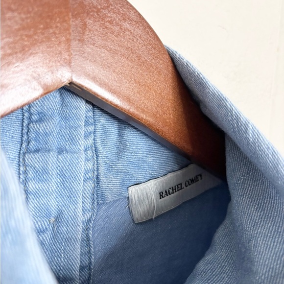 Rachel Comey mock neck long sleeve denim chambray midi dress size 4 - Picture 7 of 8